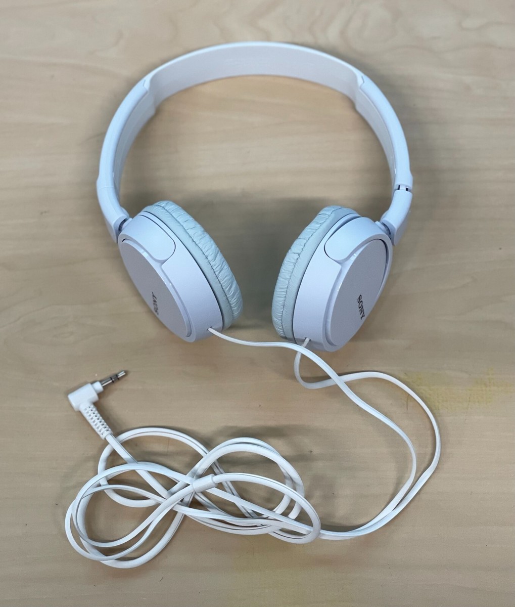 Sony ZX Series Wired On-Ear Headphones in White, Model: MDR-ZX110