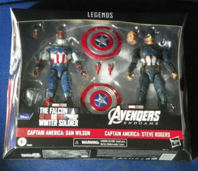 Figurine - Marvel Legends - Captain America - Steve Rogers & Sam Wilson - Hasbro - Photo 1/3