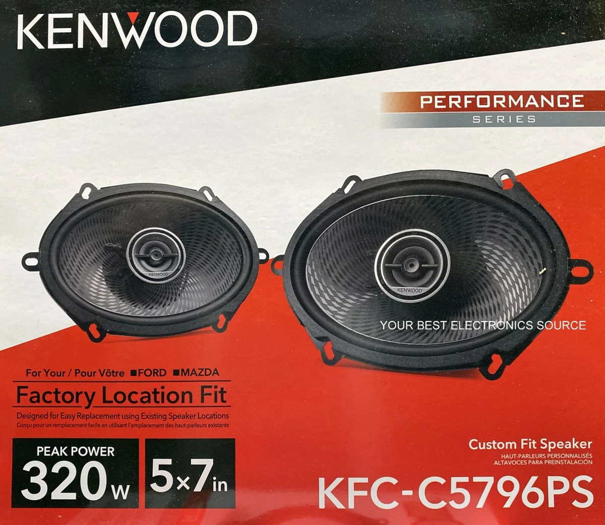 Kenwood hotsell 5x7 speakers