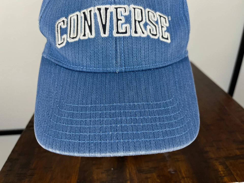 Gorra Converse Ajustada Adulto Talla Única Azul Mezcla Algodón Elástica Patín Playa Foto 3 de 4