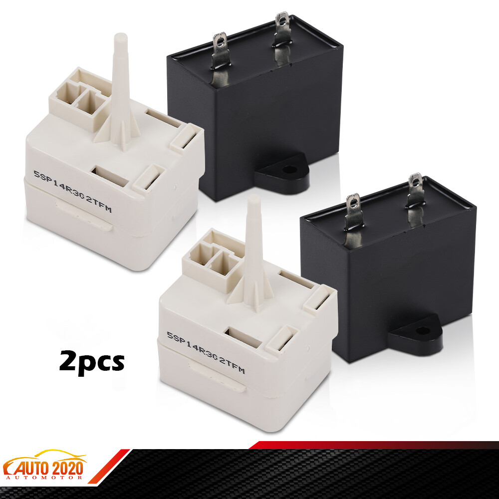 For Whirlpool Kenmore W10613606 Refrigerator Compressor Start Relay&Capacitor 2X