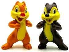 Juego de figuras CHIP & DALE MICKEY MOUSE Ardillas WALT DISNEY JUGUETE PVC 1 1/4" Juego