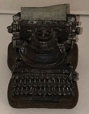 Vintage Resin Typewriter Decoration Heavy Paperweight Collectible for Typist HTF thumbnail