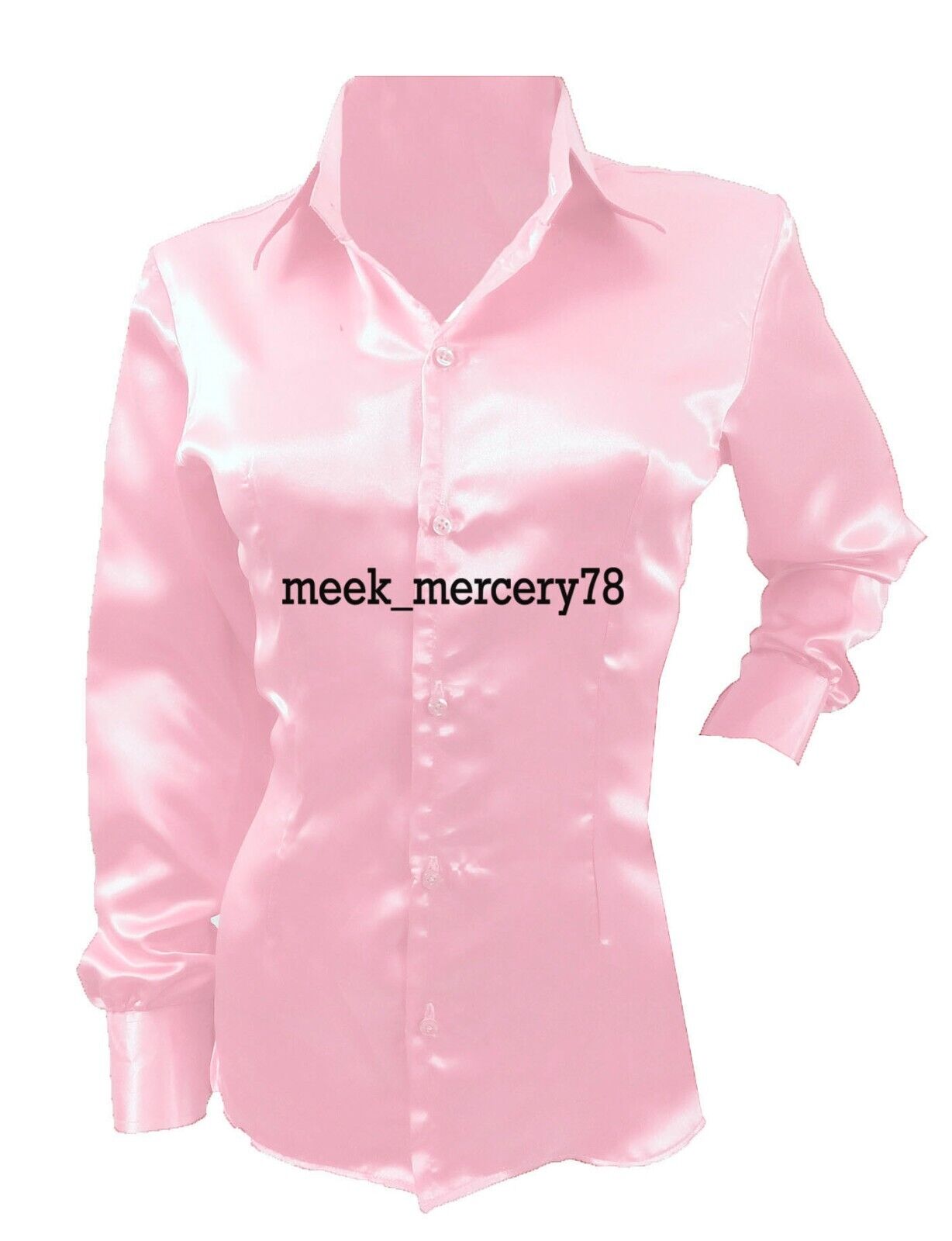 Casual Wear long Sleeve Shirt Light Pink Women's Designer Button down shirt  S81