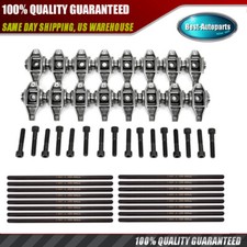 Ls1 Rocker Arms With 7.400 Pushrods For Sierra Ls2 Ls6 Lq4 Lq9 Lm7 4.8 5.3 6.0