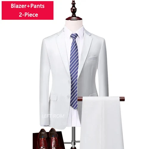 ( Sakko + Weste + Hose ) Boutique Herren Anzug 3-teiliges Set Bräutigam Brautkleid - Bild 46 von 52