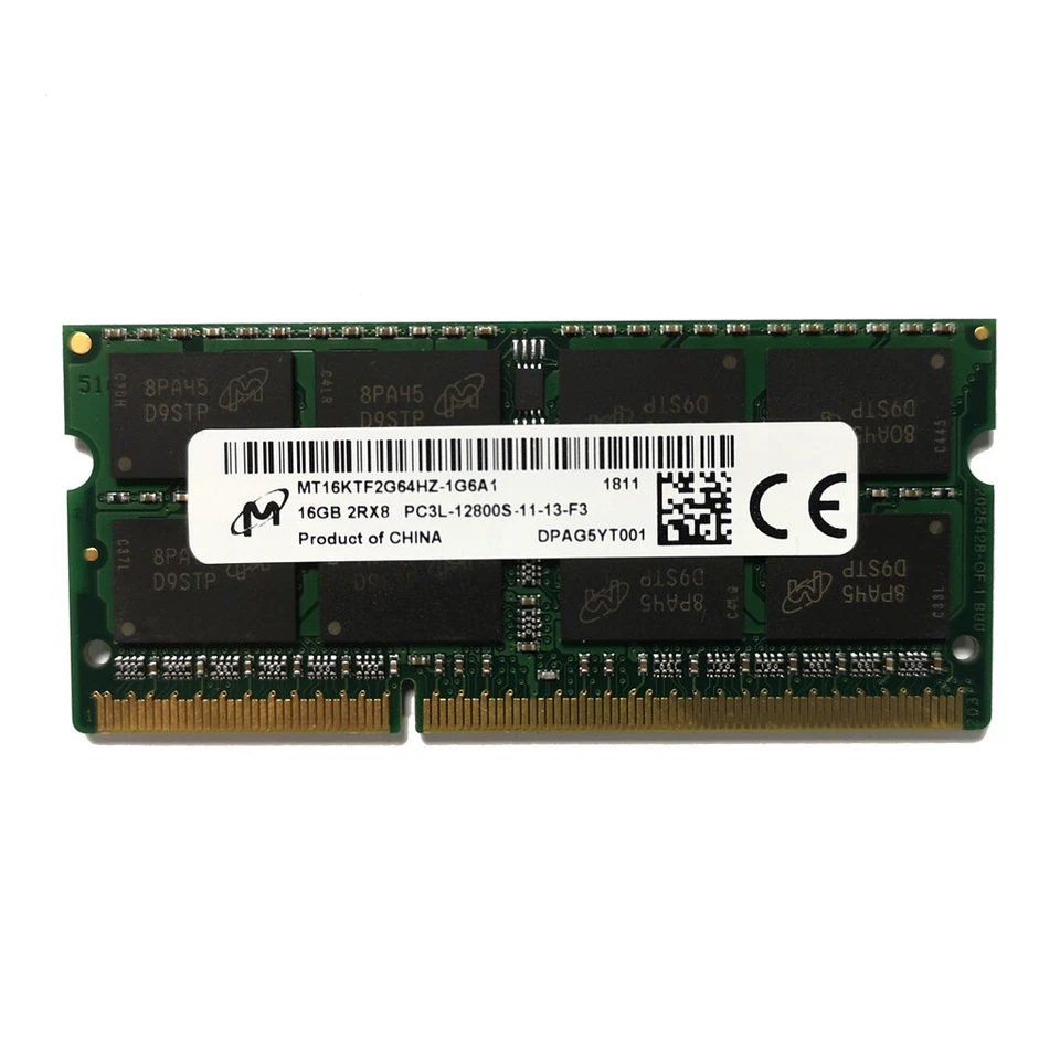 Micron 16GB 2RX8 PC3L-12800S DDR3 SDRAM Memory RAM (MT16KTF2G64HZ-1G6A1) - Image 2 of 4