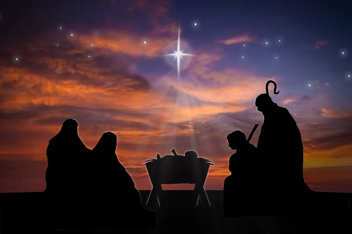 Nativity on sale scene background