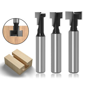 2pcs 8mm Shank Keyhole Cutter T-Slot Router Bit Woodworking Milling Tools