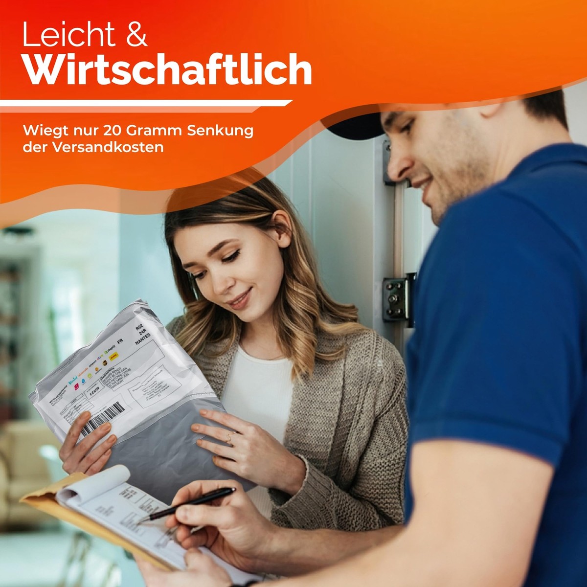 100 Stück Vinted Versandtaschen – 30,5 X 38 Cm, Wasserdicht, Selbstklebend, Ideal Für Kleidung & Pakete