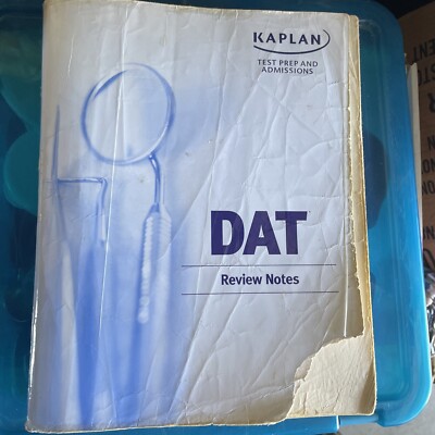 KAPLAN TEST PREP DAT REVIEW NOTES 2009 EDITION By The Staff Of Inc Kaplan
