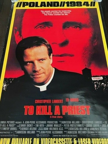 Movie Theater Cinema Poster vtg Lobby Card 1984 To Kill Priest Poland Ed Harris