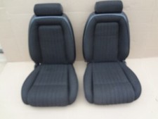 1990 - 1993 Mustang Black Front Cloth Seats Sk Fx6632