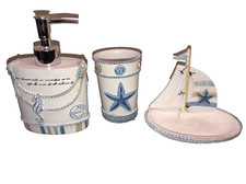 Island View Set Toothbrush, Soap dish Lotion Dispenser