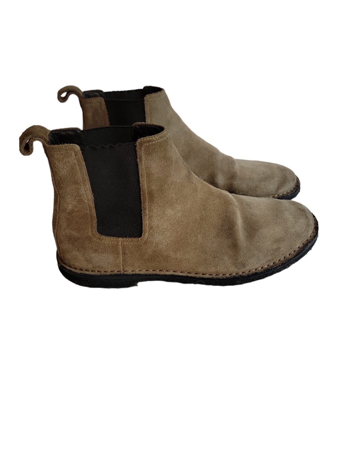 Stivali Chelsea Da Uomo Saint Laurent 39 5 US 6 5 Marrone Pelle scamosciata ITALIA Pull On