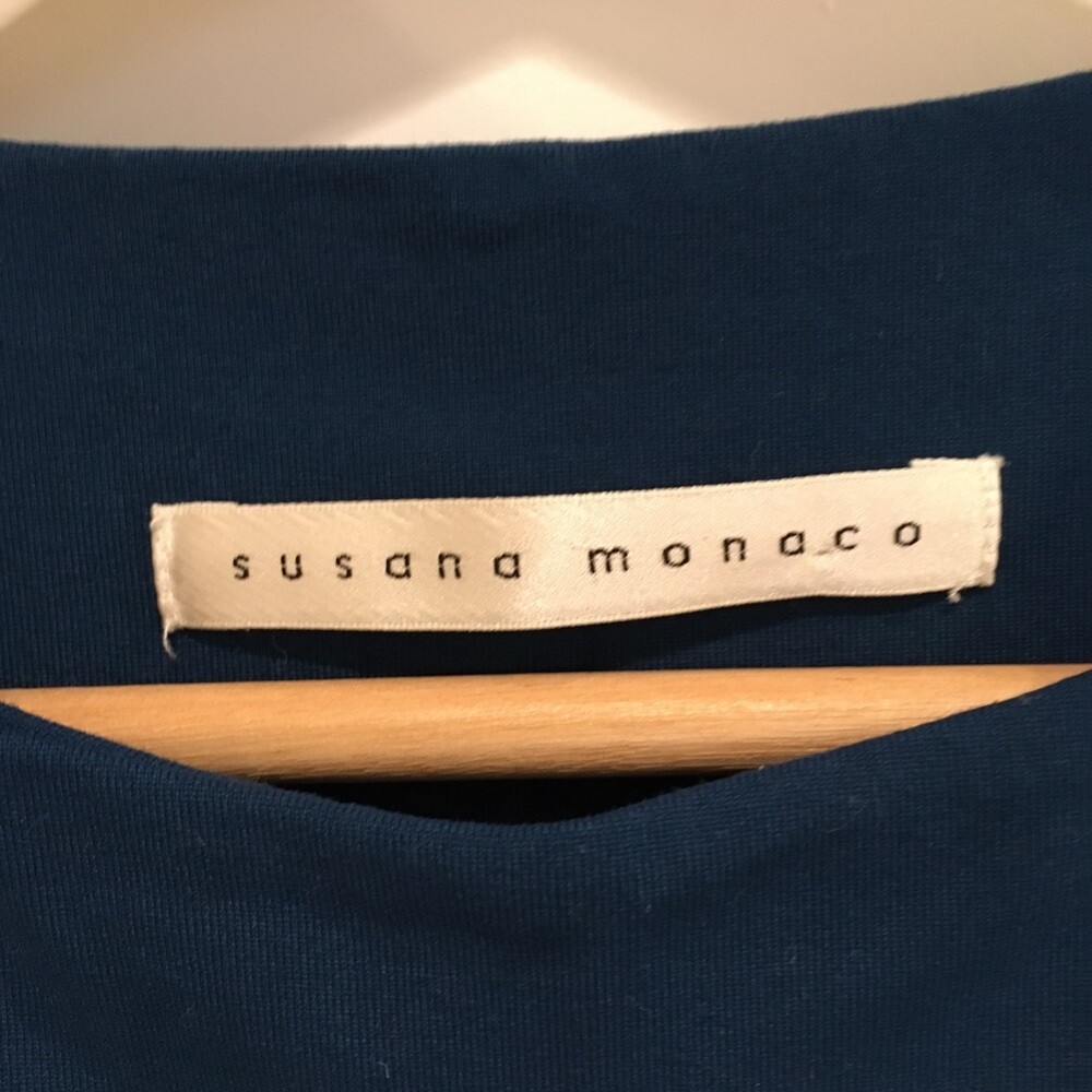 Susana Monaco Pixie Mini Dress Pine Forest Green … - image 4