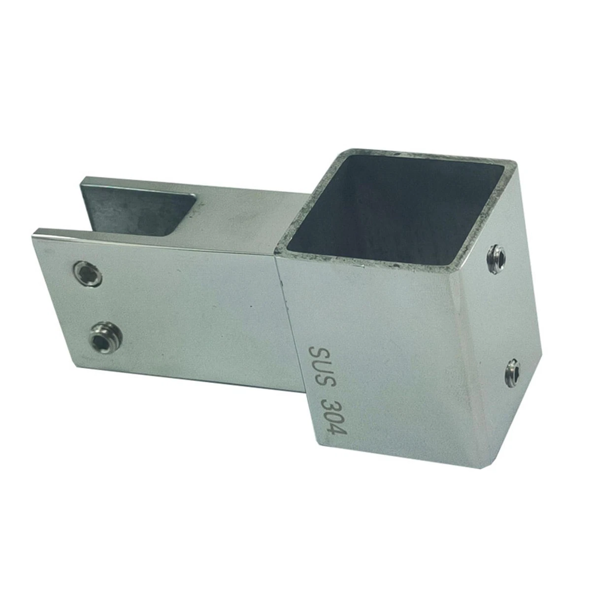 Square Pipe Connector for 28mm Square Pipe 304 Stainless Steel T