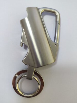 Multi-Function Metal Lighter Case Cover Fits BIC J5 Lighter Key Chain Pendants