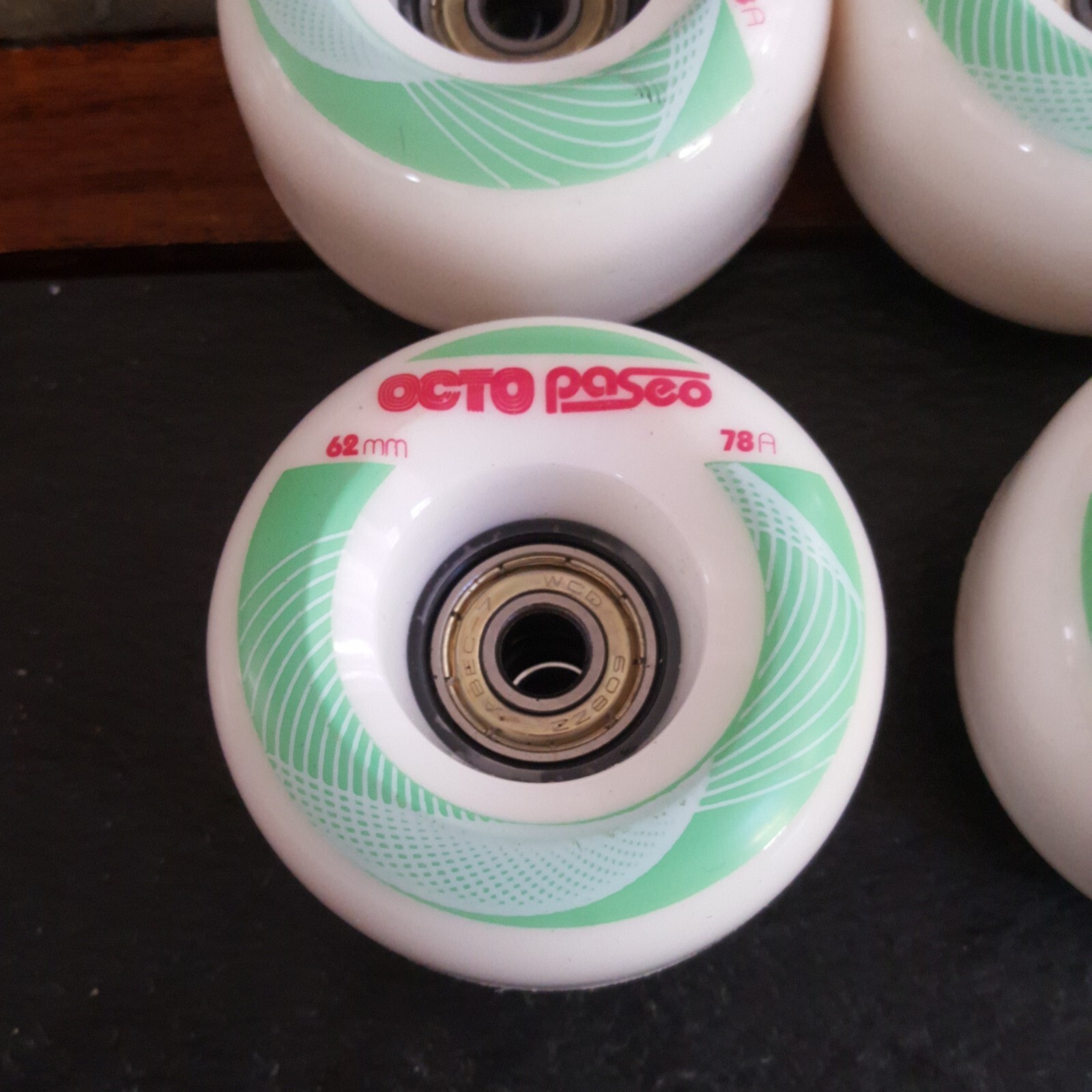 OCTO Paseo Outdoor Skate Wheels 62 mm 78A 8 Pack w/Bearings eBay