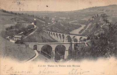 Frankreich Viaduc De V I AISON Pres Mornex 1904 Foto Postkarte