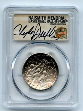 2020 D 50C Basketball Hall of Fame Commemorative PCGS MS70 FDOI Clyde Drexler