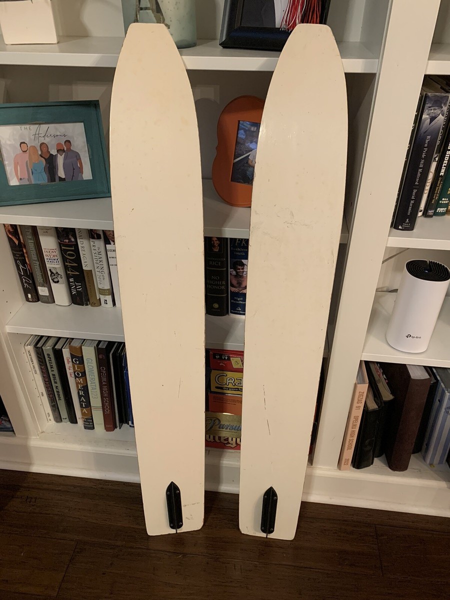 昭和レトロ　Gakken Ski Racer SLalom 2個セット Vintage Cut'N Jump Rally V (5) Pair of Twin Wood Waterski's