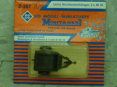 Roco Minitanks (NEW) 1/87 Modern US M-10 2 Ton Munition Trailer Lot #2499K
