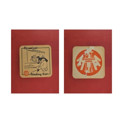 Binding Fahrkartenschalter Brauerei Bierdeckel Bier
