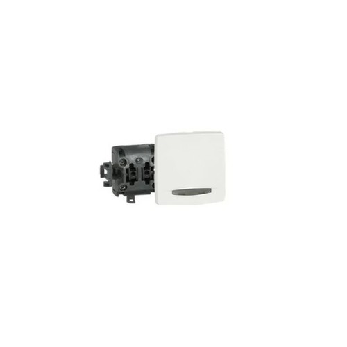 Bouton poussoir lumineux - legrand plexo 66 - gris - composable | Leroy