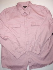 ALFANI Men's Sachet Pink Long Sleeve Front Button Shirt NEW XL