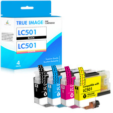 4PK LC501 XL INK Cartridge Fits Brother MFC-J1260DW J1260W J1360DW J1410DW INK