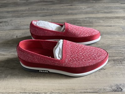 PRADA 4D3396 Twill Knit Milano Slip-On Designer/Luxury 