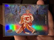 Upper Deck Series 2 Vibing Dustin Wolf #VB-10 Calgary Flames 2025-26