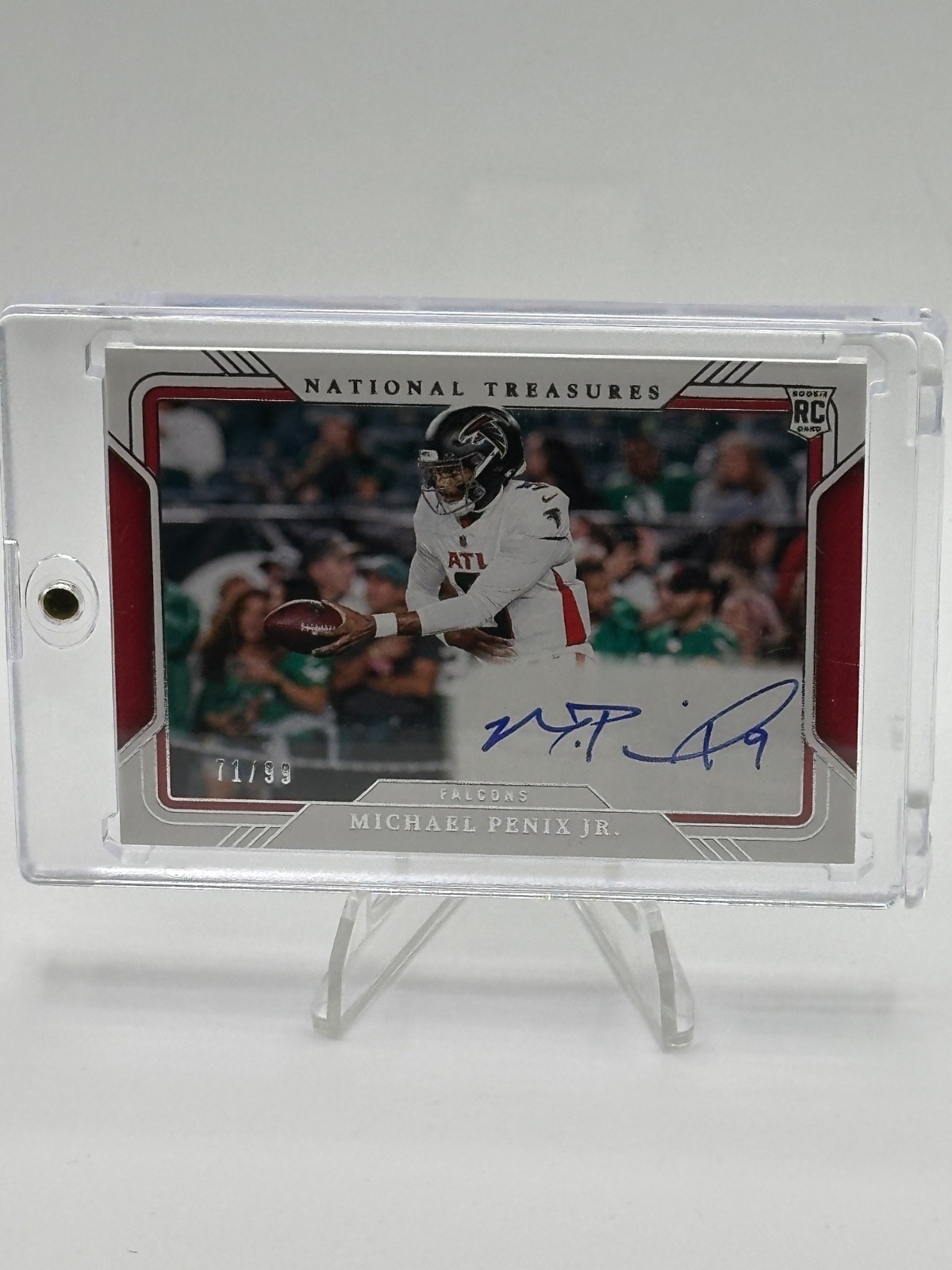 2024 Panini National Treasures Michael Penix Jr. Rookie Signature Field Pass /99