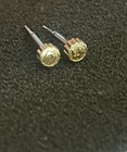 Original Vintage Gold Bulova Accutron Crowns w/ Tuning Fork Logo — photo 1