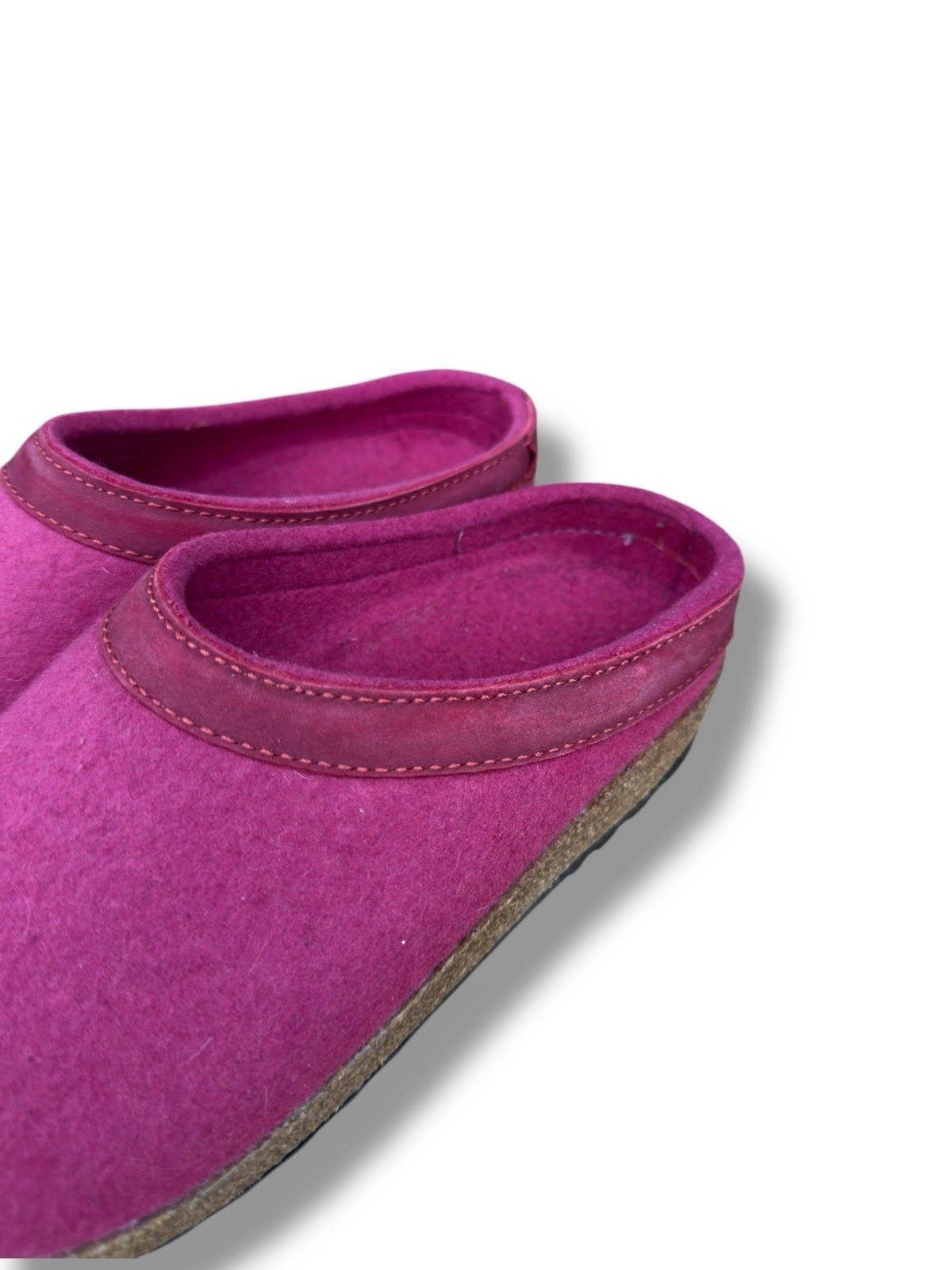 SAOLA Pantofole Haflinger rosa lana suola sughero zoccoli comode donna