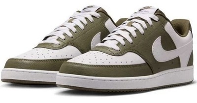 Nike Court Vision Lo Shoes Size Men s 8.5 Medium Olive/White HM9862-201 New Box