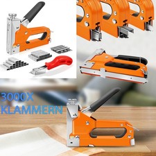 Handtacker Tacker für Tackerklammern 3000 Klammern Profi Tacker für Holz Neu