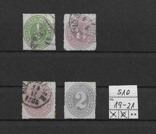 AD Schleswig-Holstein Nr. 19 - 21  gestempelt, ungebraucht  (510)