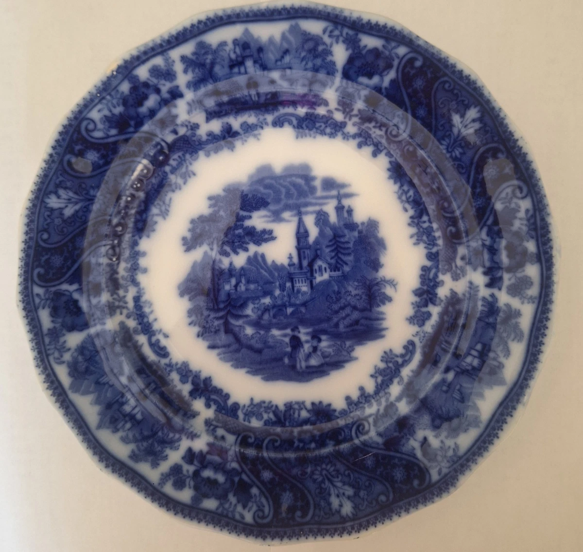 Burgess Leigh Flow Blue In Burleigh (Burgess & Leigh) China for