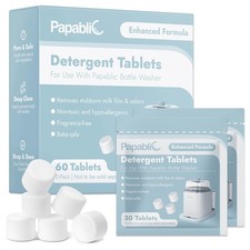 60Pcs Official Detergent Soap Tablets for Baby Brezza, GROWNSY, Momcozy Bottle