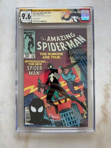 Amazing Spider-Man #252 CGC 9.6 SS signed & Remarque Klaus Janson Newsstand 🔑