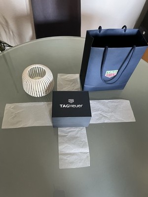 Neue , edle & unbenutzte Tag Heuer Uhrenbox Dunkelblau & original Geschenktüte
