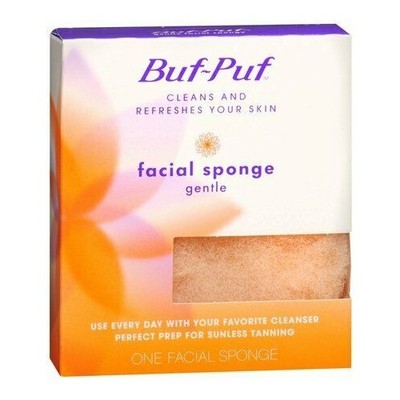 Buf Puf Facial Sponge Gentle Cleans & Refreshes Skin Non Irritating 1ct 2 Pack