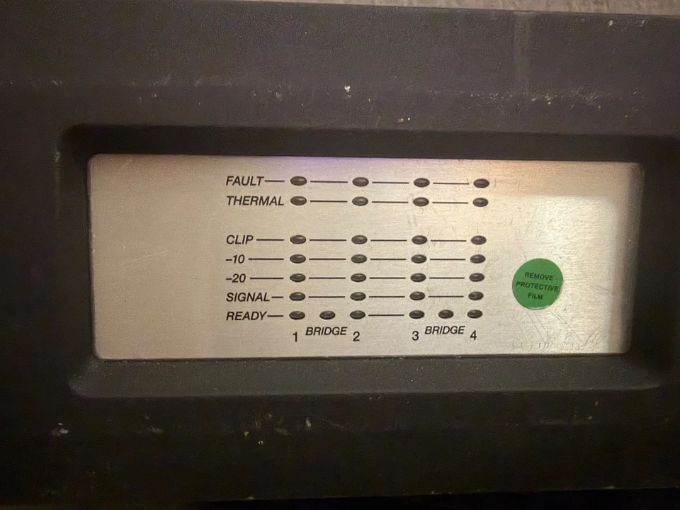 Amplificador de Potencia Crown Audio DCi 4 2400N 4 Canales 2400 vatios USADO Sin Cable de Alimentación Foto 3 de 4