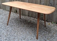Mid Century Modern Ercol Plank Dining Table
