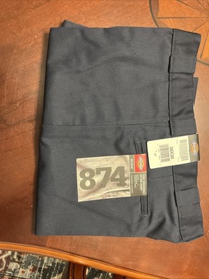 2 Dickies Pants Mens Size 36x30 874 Original Fit Heavy Duty Blue Work Pants NWT