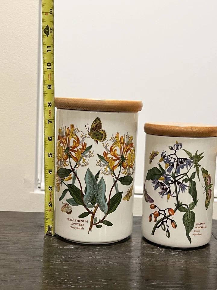 Juego de 4 botes de jardín botánico Portmeirion Foto 3 de 4