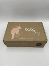 Boba Baby Wrap Baby Carrier Black 7-35 Pounds 0-18 Months Cotton New