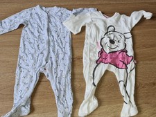2x Baby Sleepsuits 6-9 Months